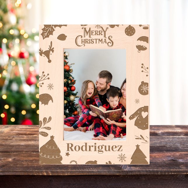 Cadre photo de Noël personnalisé (Créateur téléchargé)