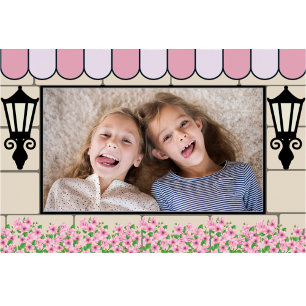 Cadre photo de poster pour anniversaire sur le thè