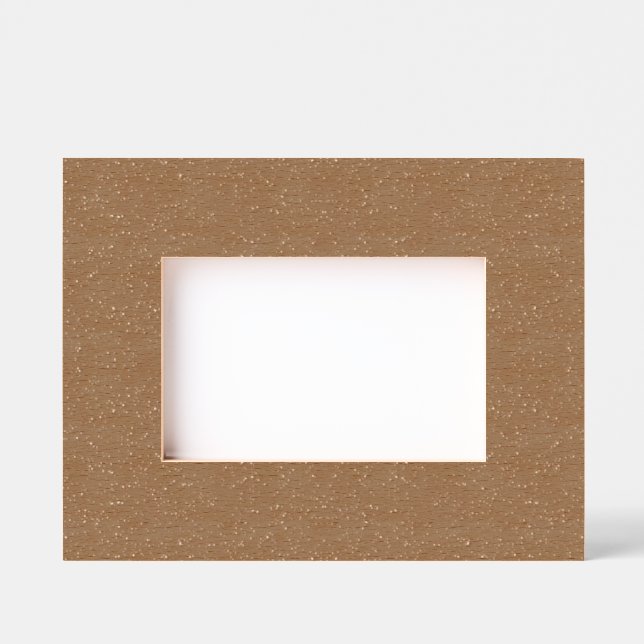 Cadre photo en bois sur mesure - Sable chaud (Recto)