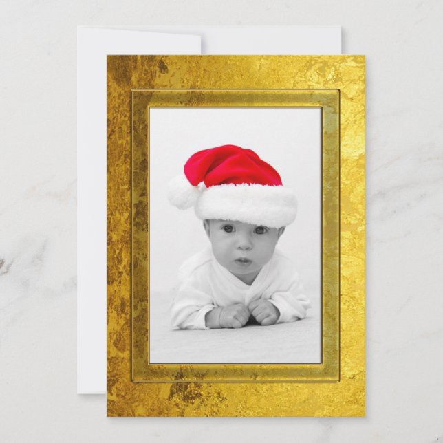 Cadre photo en or pur I + votre photo et votre tex (Devant)