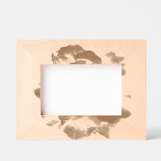 Cadre photo gravé au laser (Recto)