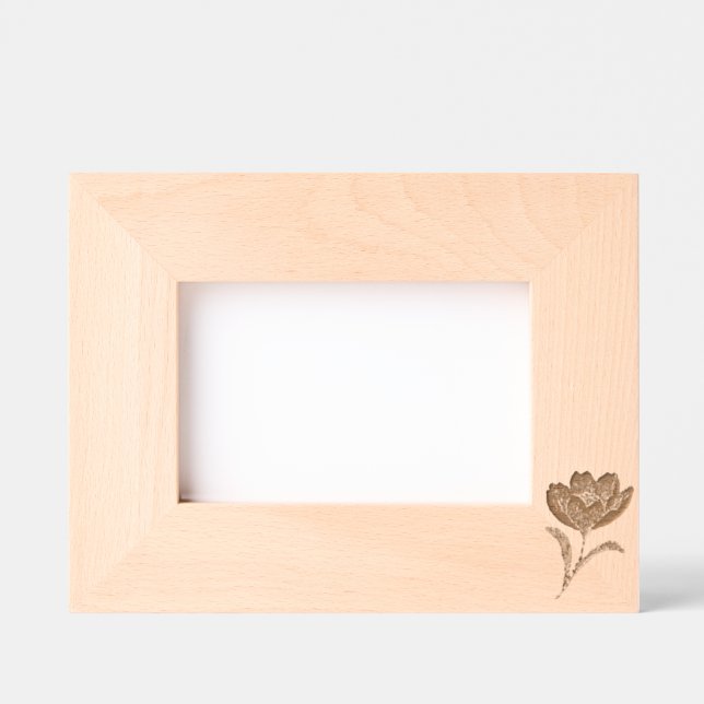 Cadre photo gravé au laser (Recto)
