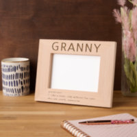 Cadre photo gravé laser Granny Definition