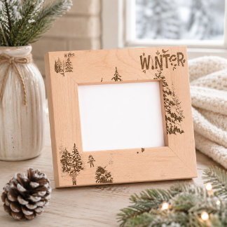 Cadre photo Jour de neige d'hiver
