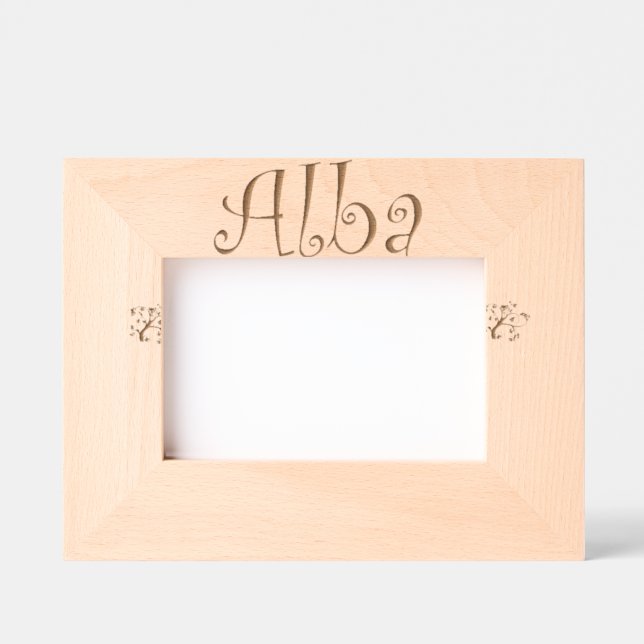Cadre photo personnalisé Alba/ Custom frame (Recto)