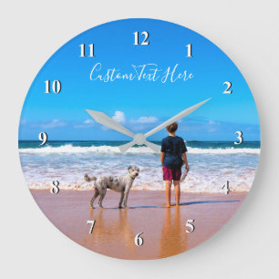 Cadre photo personnalisé Horloge murale Vos photos