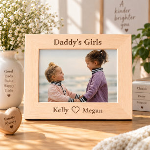 Cadre photo personnalisé pour les filles de papa