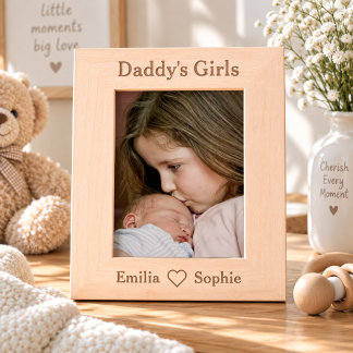 Cadre Photo Personnalisé pour les Filles de Papa