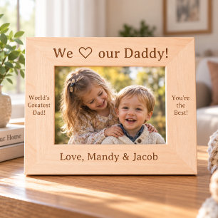 Cadre photo personnalisé pour Papa