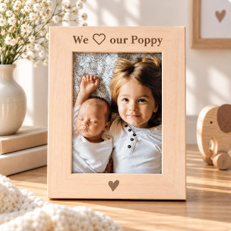 Cadre photo personnalisé pour Poppy