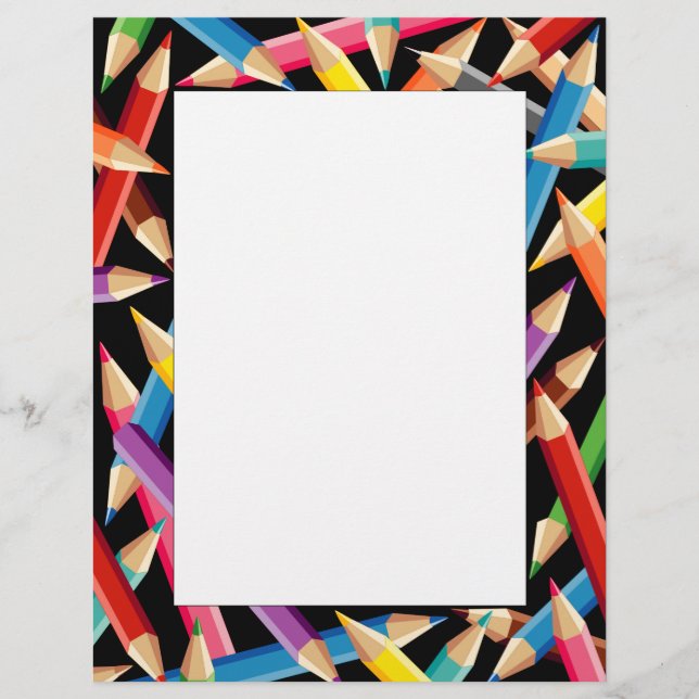 Cadre plat de crayons brillants (Devant)