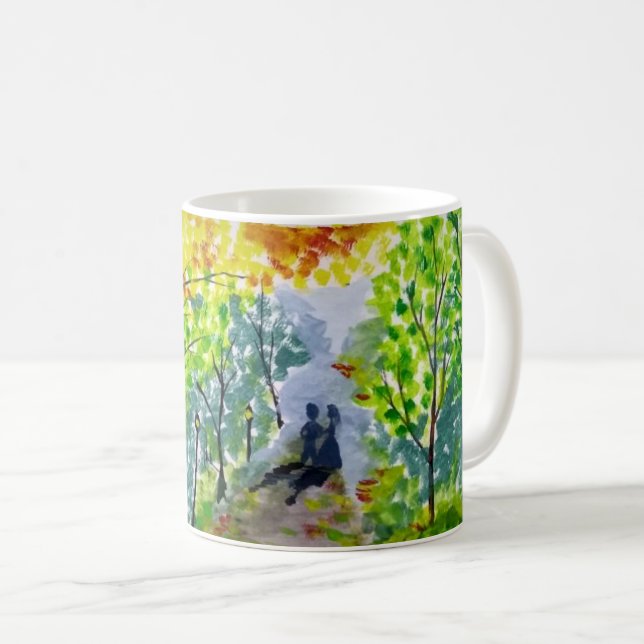 Cadre romantique tasse à café par Rashmi (Devant droit)