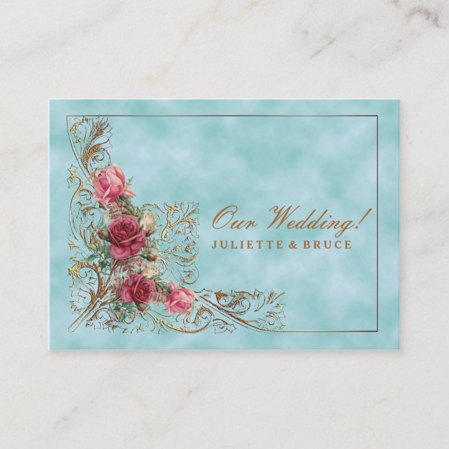 Cadre victorien - Suite Faire-part de mariage (Devant)