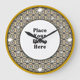 Cadres amérindiens Votre horloge murale photo