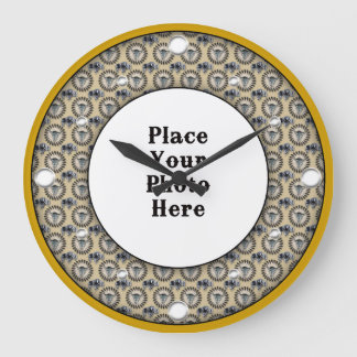 Cadres amérindiens Votre horloge murale photo