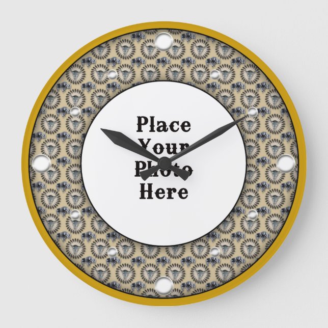 Cadres amérindiens Votre horloge murale photo (Recto)