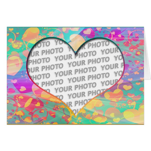 Cadres cardiaques 6 + votre photo (Devant horizontal)