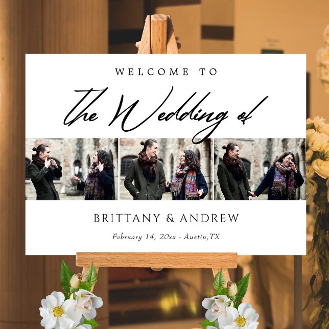 Cadres d'amour : Affiche de bienvenue personnalisé (Love's Frames Custom Picture-Perfect Welcome Sign)