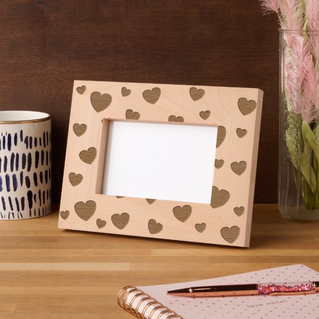 Cadres de coeur gravés (Gauche)