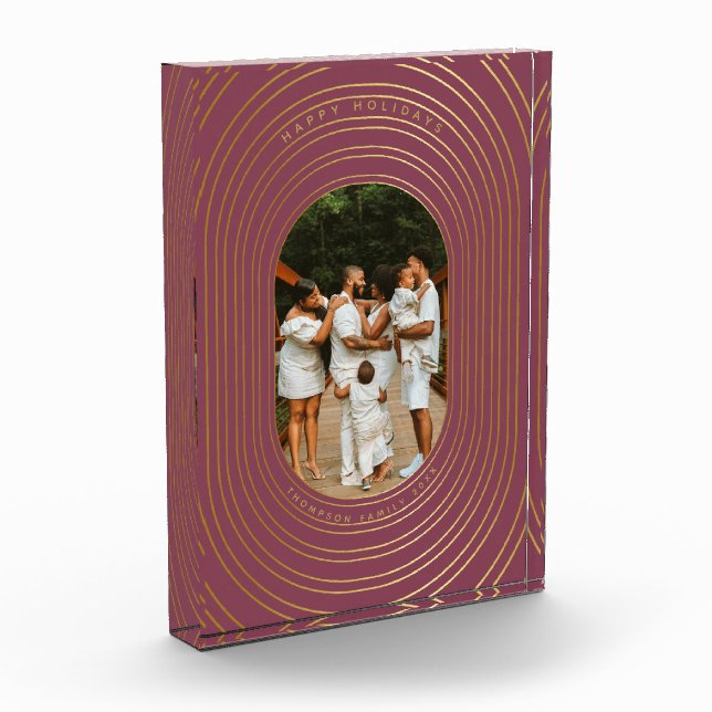 Cadres d'or Photo personnalisée Bloc de Noël de fa (Gauche)