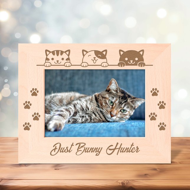 Cadres Gravés 3 Empreintes de pattes de chats de dessin 7x5 (Créateur téléchargé)