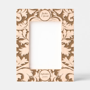 Cadres Gravés 5x7 Feuilles botaniques gras avec texte personnali