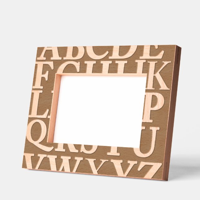 Cadres Gravés "Alphabet" (Gauche)