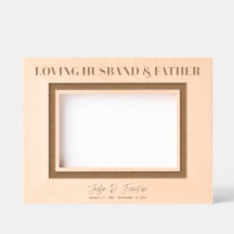 Amour Mari & Père Mémorial Keepsaké 6x4L