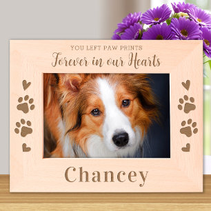 Cadres Gravés Animal Memorial Forever Chien Chat Personnalisé Bo