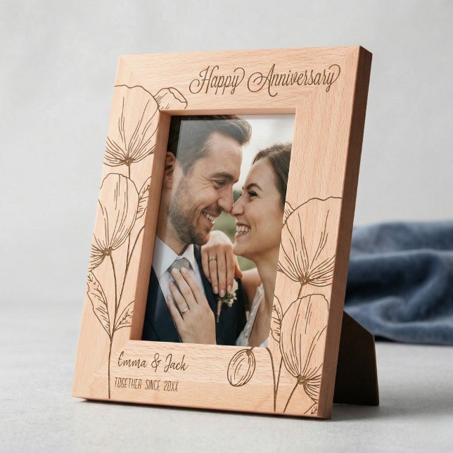 Cadres Gravés Anniversaire des couples personnalisés (Personalized Couples Anniversary Engraved Frames)