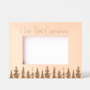 Cadres Gravés Arbre de Noël Festif Moderne Premier Noël