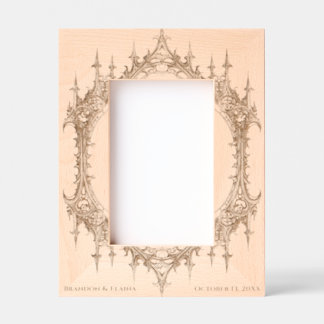 Cadres Gravés Arc gothique Mariage Anniversaire Couples