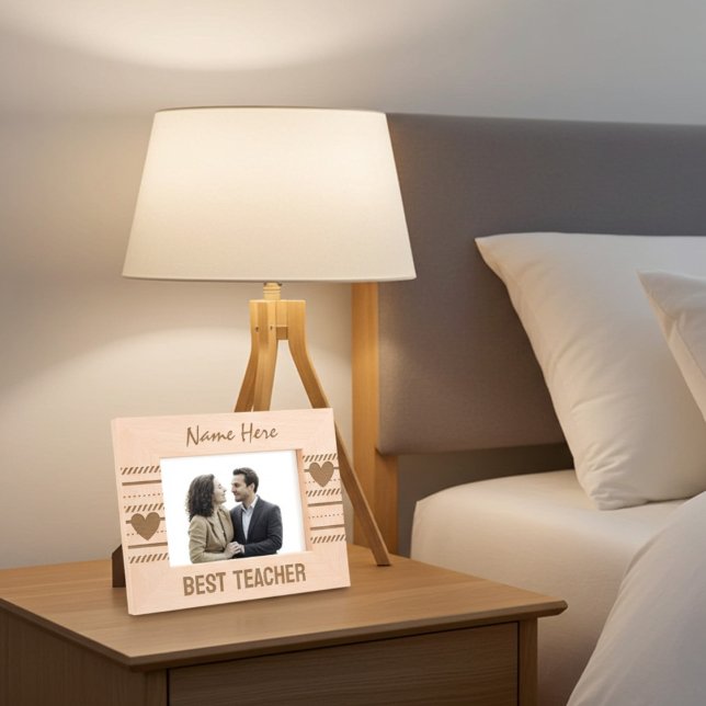 Cadres Gravés Art moderne Coeur et ligne mignonne, meilleur ense (Personalized)