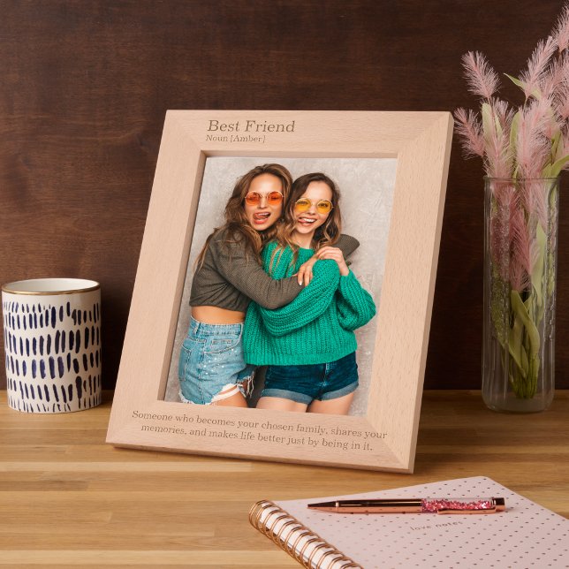 Cadres Gravés Best Friend dictionary Definition wedding gift (Créateur téléchargé)