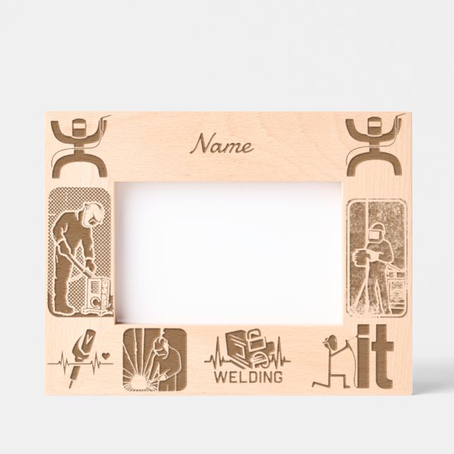 Cadres Gravés BIENS DE SOUDAGE cadeaux personnalisés (Recto)