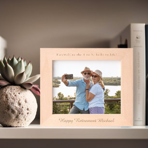 Cadres Gravés Bonne retraite   Personnalisé