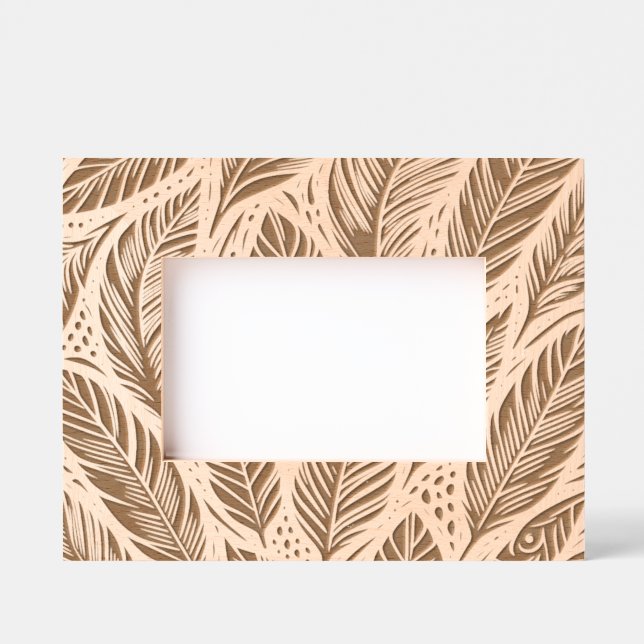 Cadres Gravés Bordure de plumes (Recto)