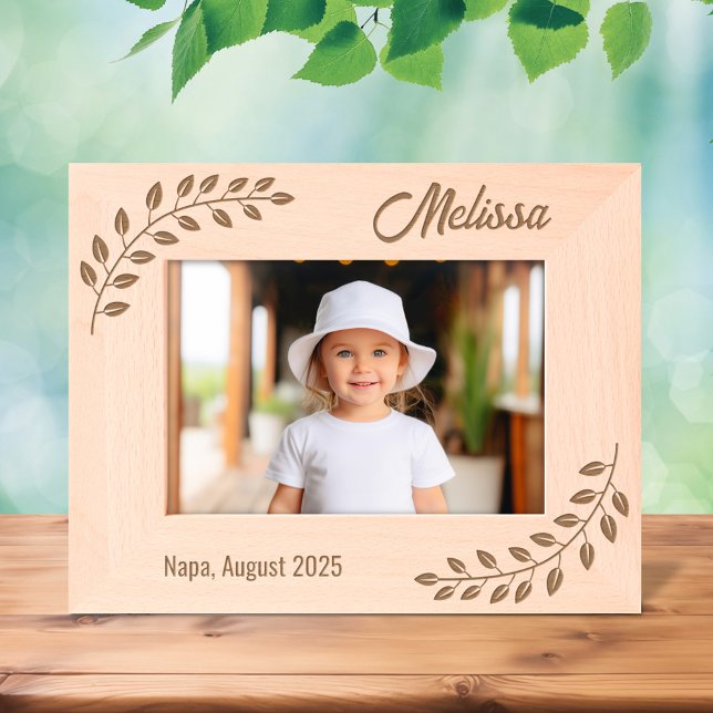 Cadres Gravés Branche de couronne de coin 7x5 (Créateur téléchargé)