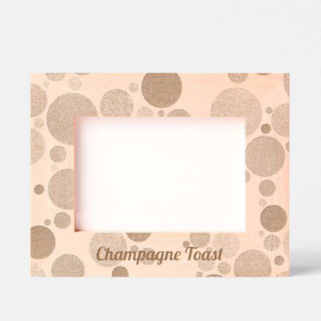 Cadres Gravés Bulles de champagne Toast Frame souvenir (Recto)