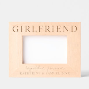 Cadres Gravés Cadeau personnalisé de la Saint-Valentin avec le n