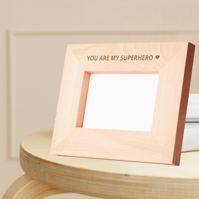 Cadres Gravés Cadeau Superhero personnalisé - Cadeau du jour du  (Créateur téléchargé)