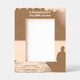 Cadres Gravés Carte de poche Memorial Pêcheur