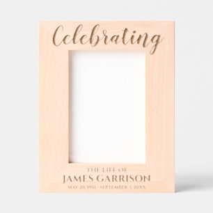 Cadres Gravés Célébration De La Vie De Memorial Keepsaké Photo