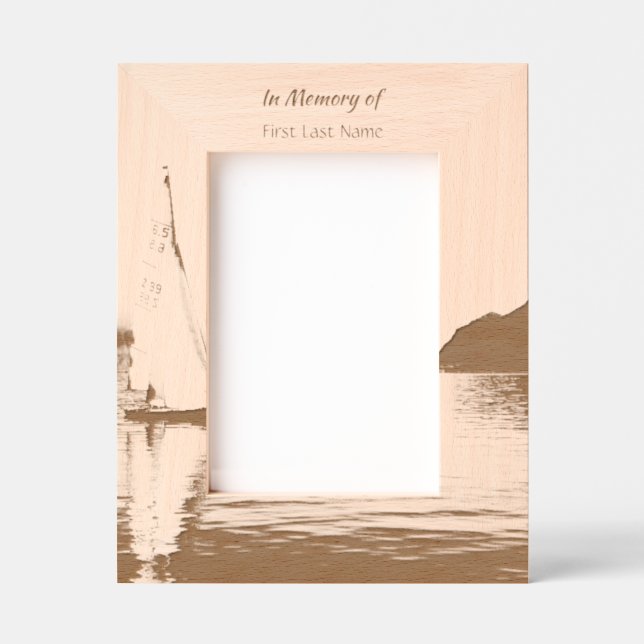 Cadres Gravés Célébration de la vie Keepssaké voilier voilier (Recto)