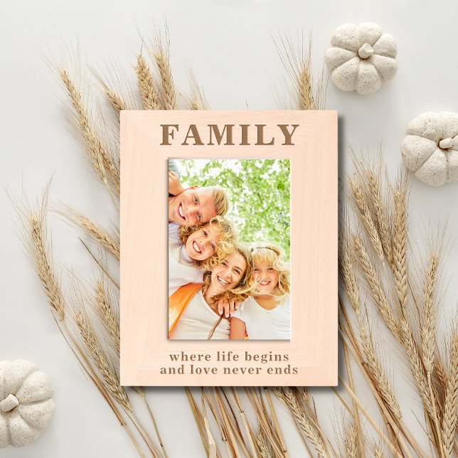 Cadres Gravés Citation Familiale Simple Typographie Moderne (Créateur téléchargé)