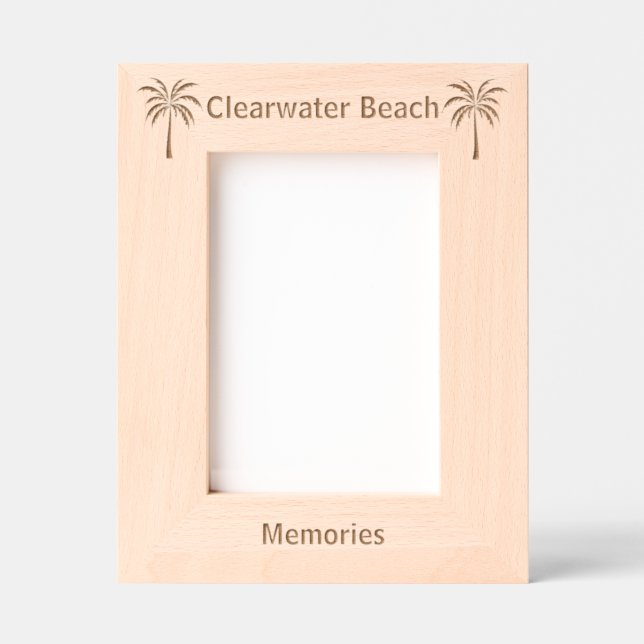 Cadres Gravés Clearwater Beach Florida Laser Engraved frame (Recto)