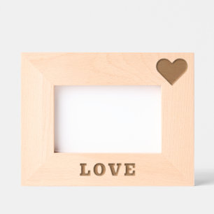 Cadres Gravés Coeur avec amour Texte Votre Cadeau Etché Cadeau