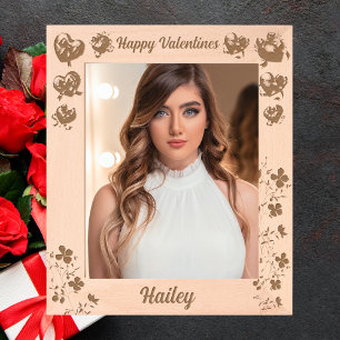 Cadres Gravés Coquette Coeur Valentines Cadeau Laser Photo