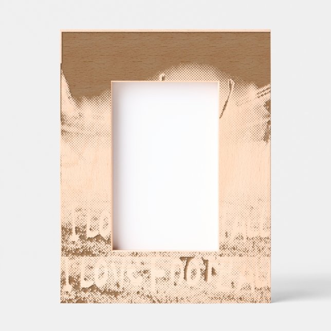 Cadres Gravés Custom 4" x 6" Portrait Frame, FrameStyle: natural (Recto)