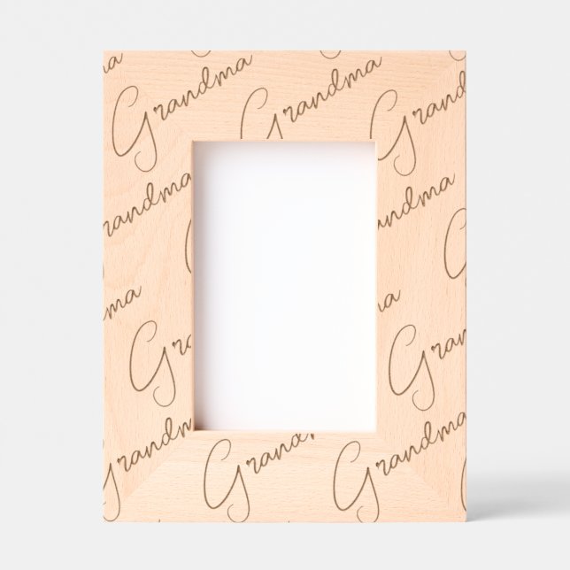 Cadres Gravés Custom Grandma Picture Frame, Portrait, Granny (Recto)